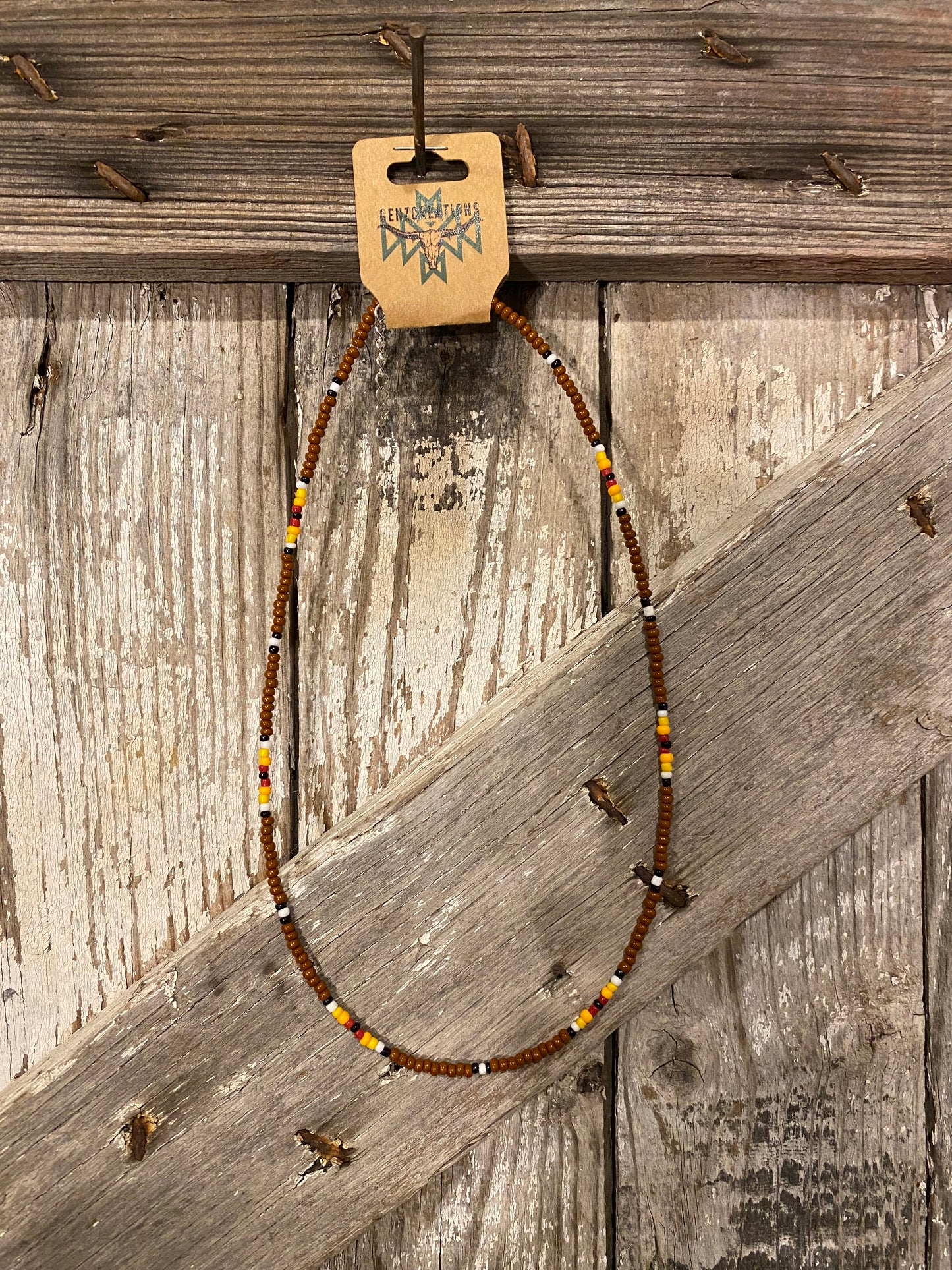 Brown wild & free necklace