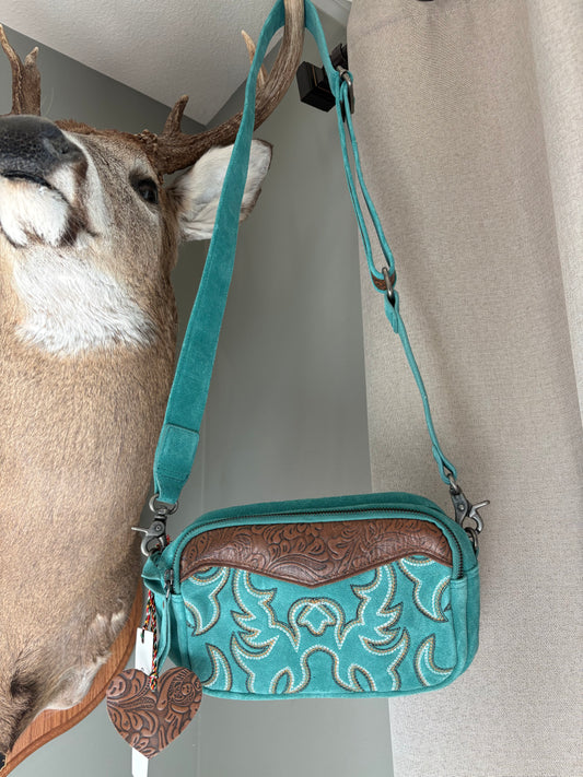 Turquoise Marla Shoulder Bag