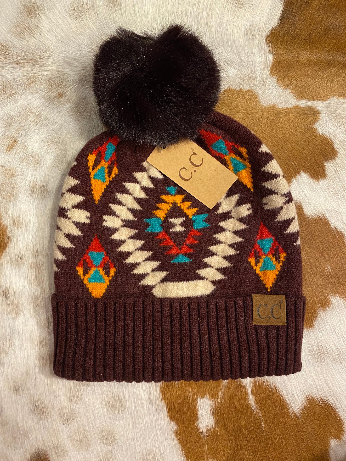 Berry Aztec C.C Beanie