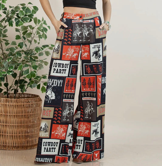 Cowboy Party Slack Pants
