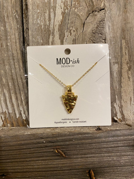 Gold Arrowhead Necklace