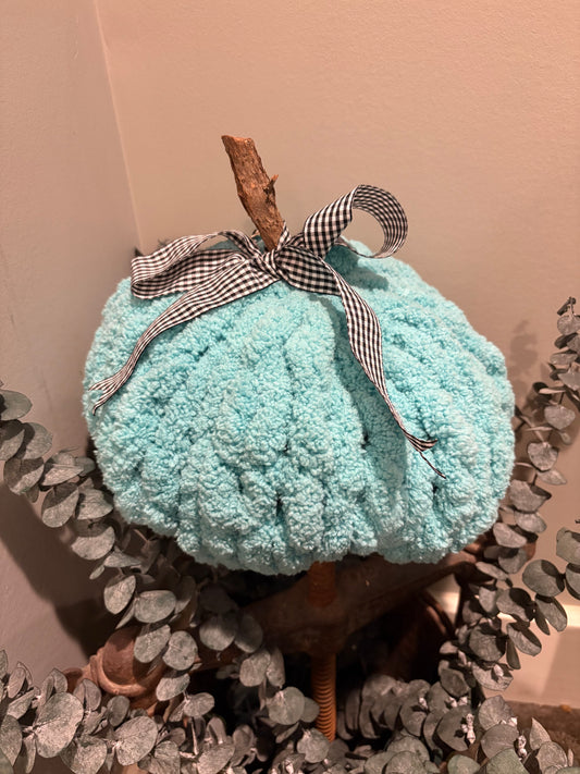 Large Turquoise Pumpkin
