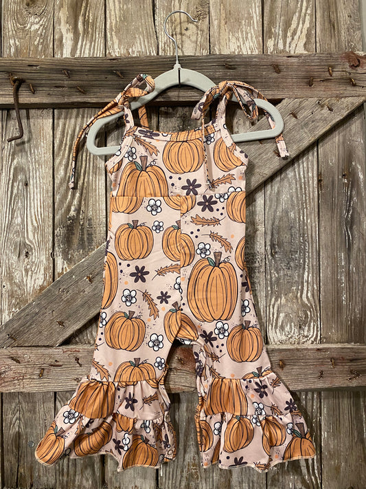 Pumpkin Girls Romper