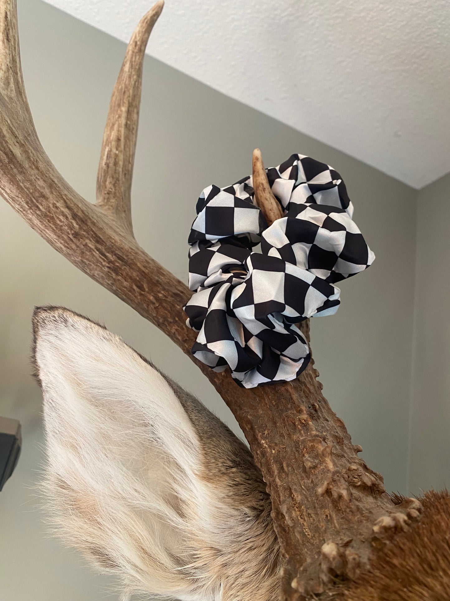 Checkered Scrunchie