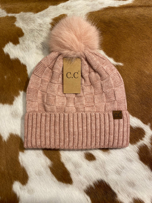 Rose C.C Checkered Beanie