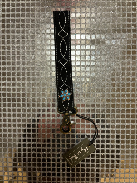 Black Stitch Key Fob