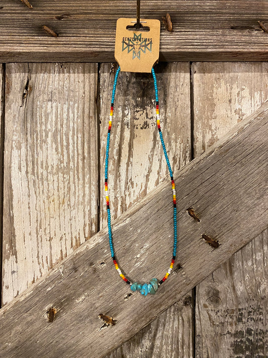 Turquoise Rocky Necklace