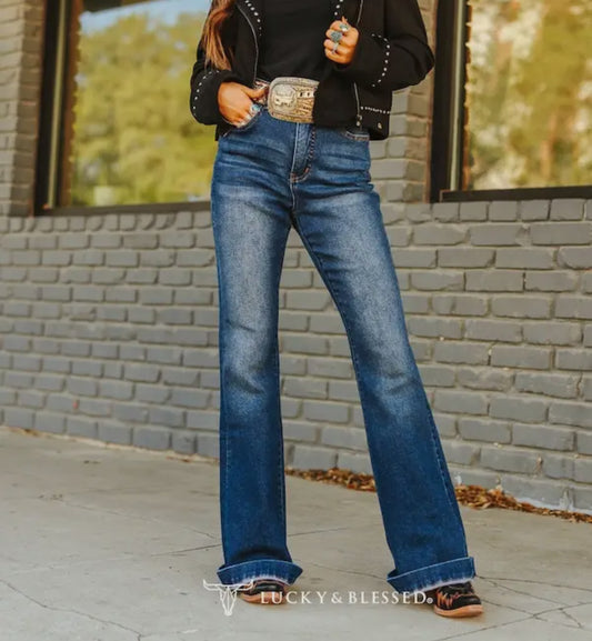 Embroidered Longhorn Jeans