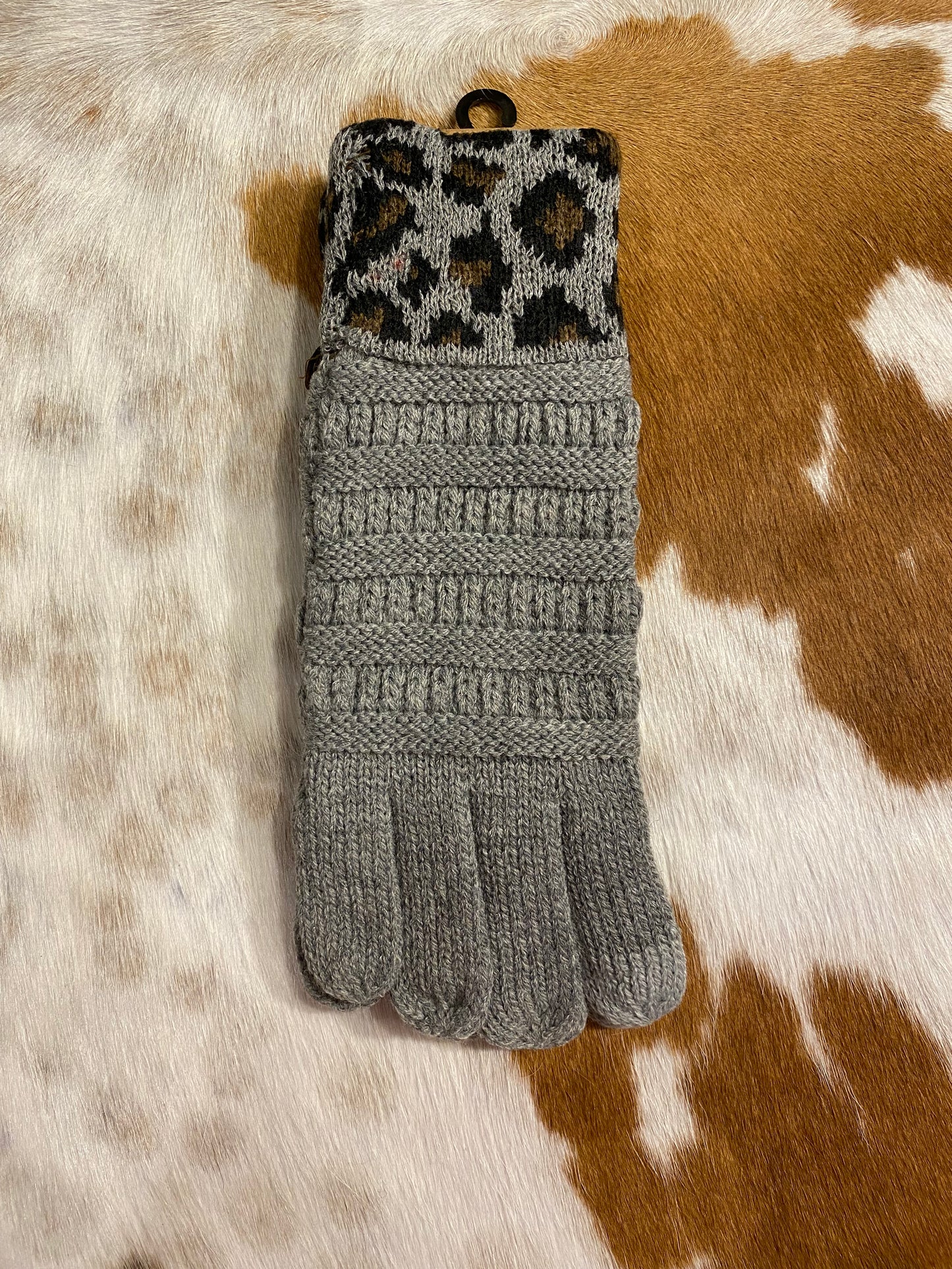 Grey Cheetah C.C Gloves