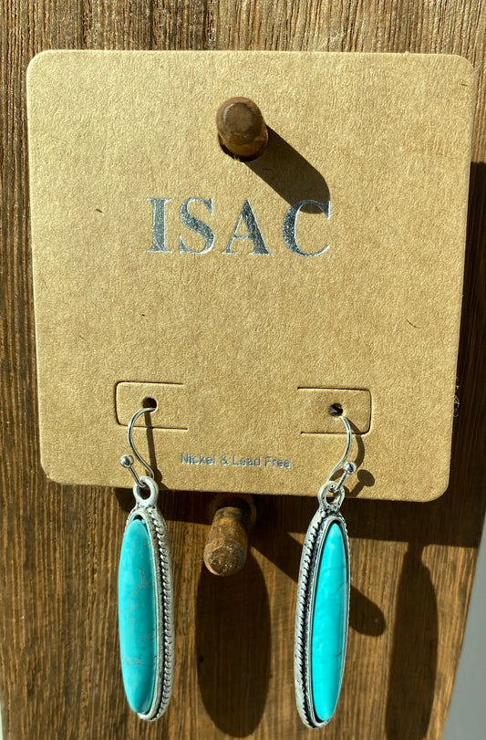 Turquoise Oval Earrings