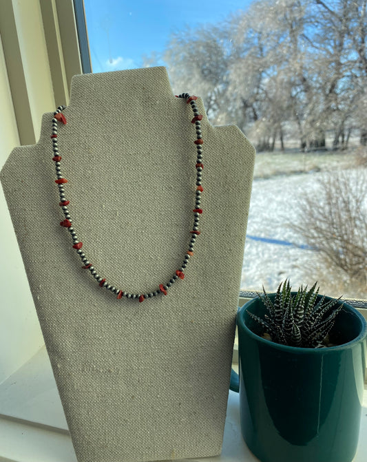 Red Rock Navajo Pearl Necklace