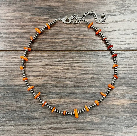 Orange Rock Necklace