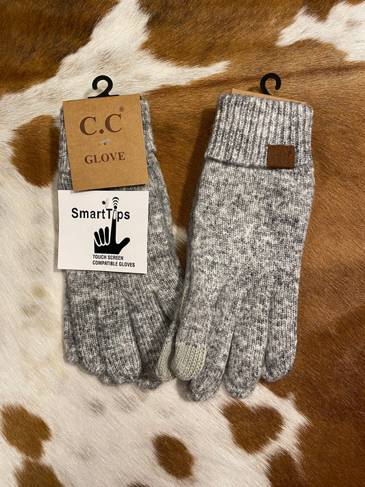 Grey C.C Gloves