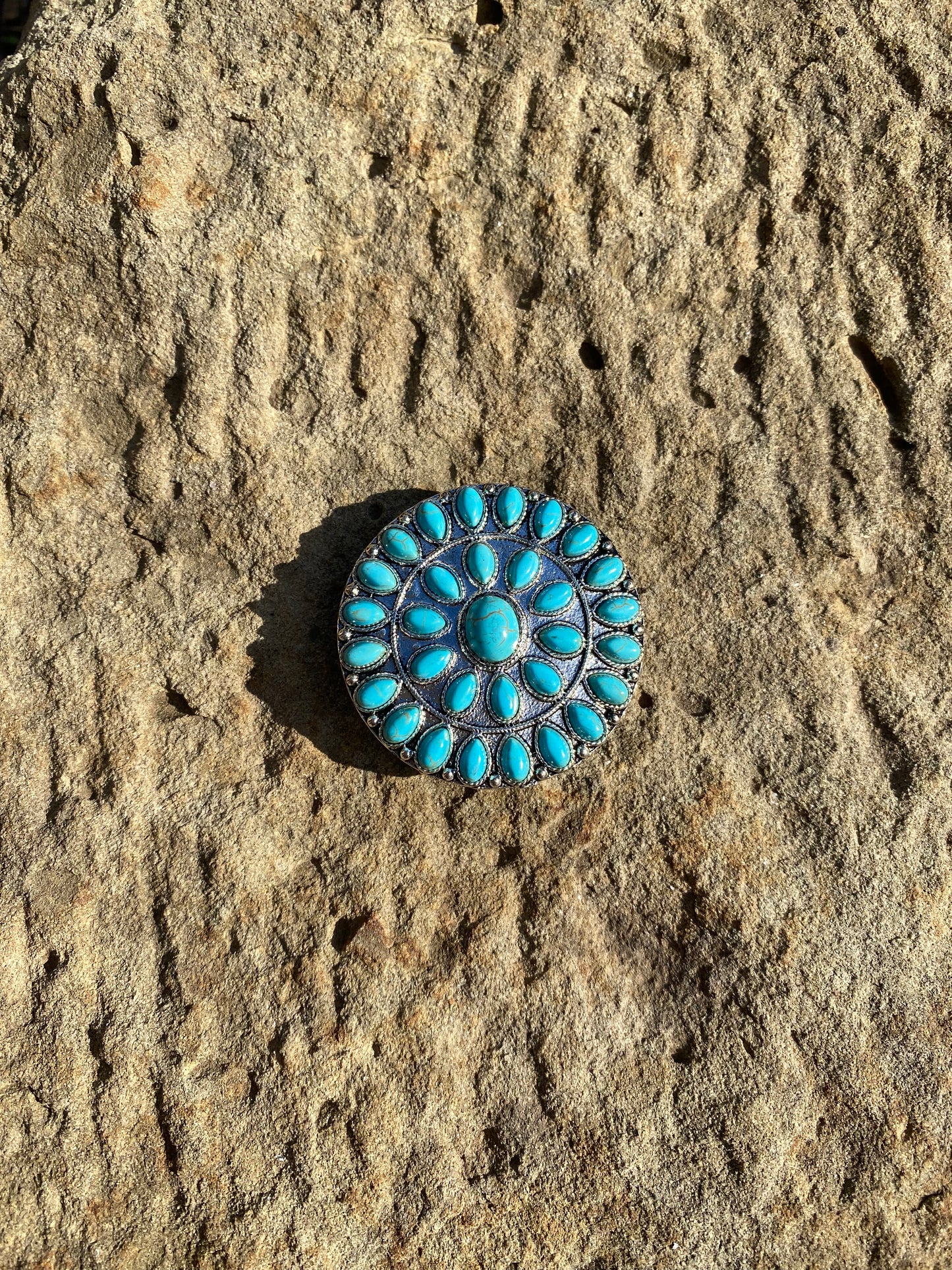 Turquoise Circle Pop Socket