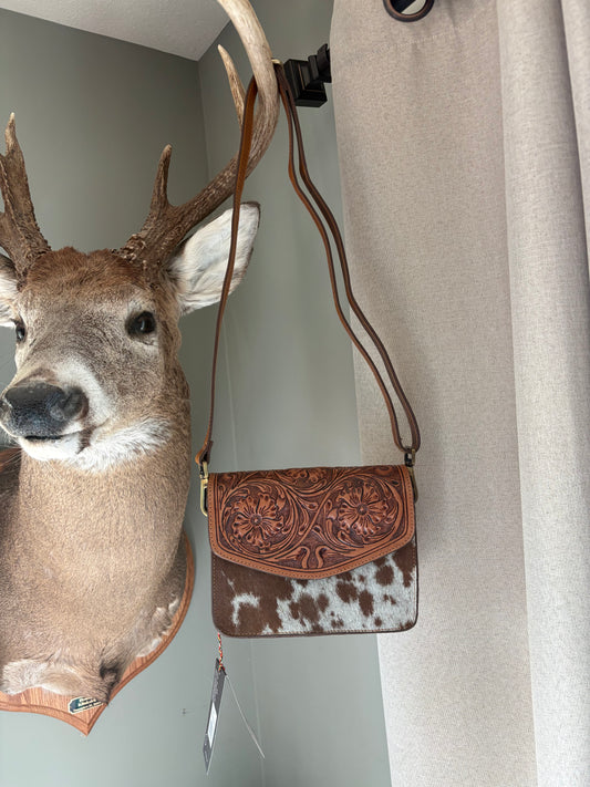 Bridle Blossom Leather Purse