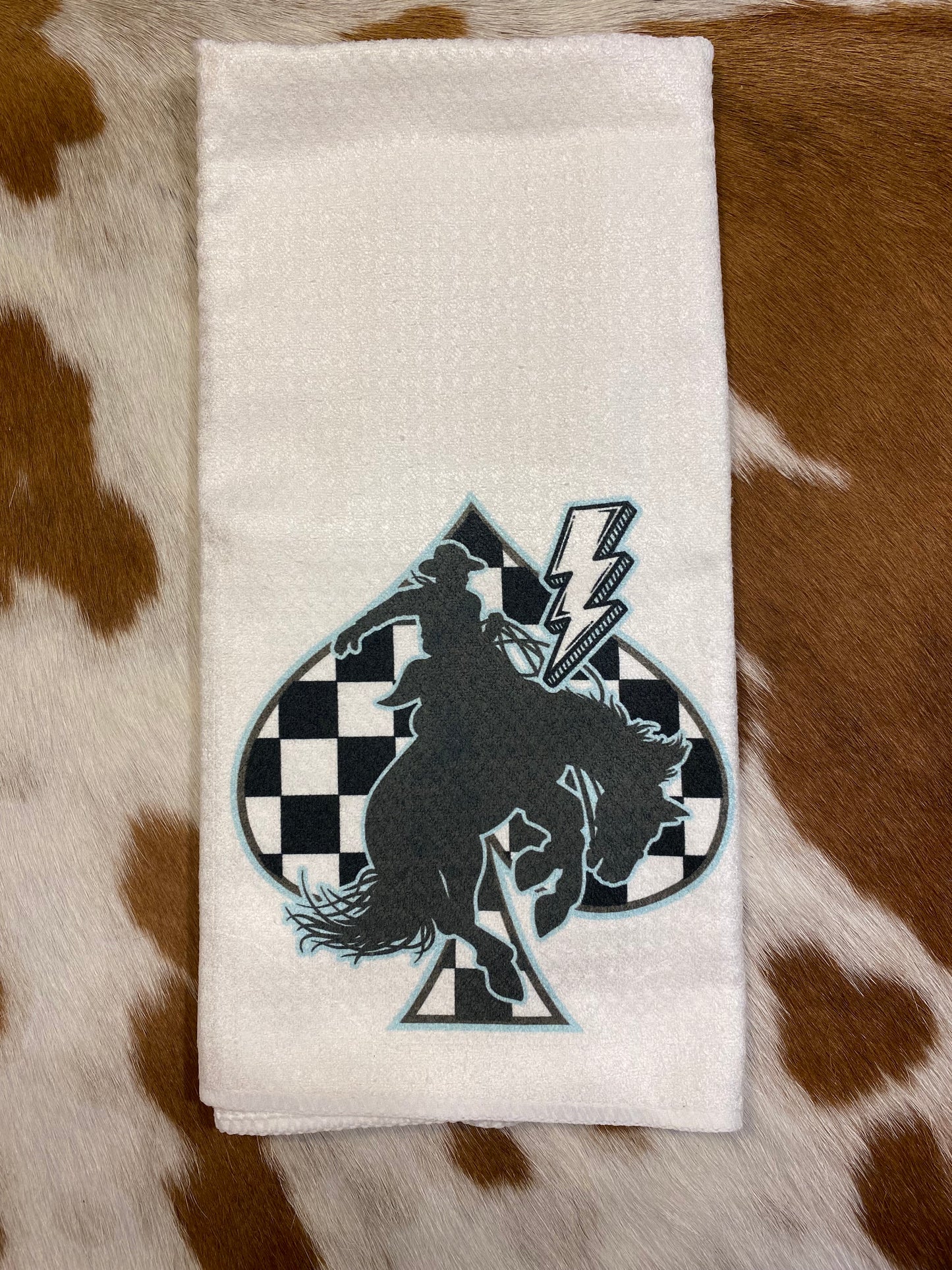 Checkered Spade Kitchen Towel
