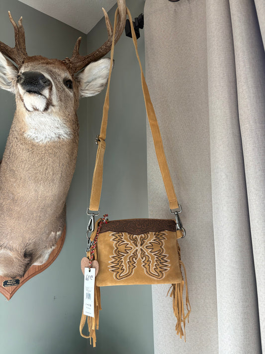 Yellow Boot Stitch Purse