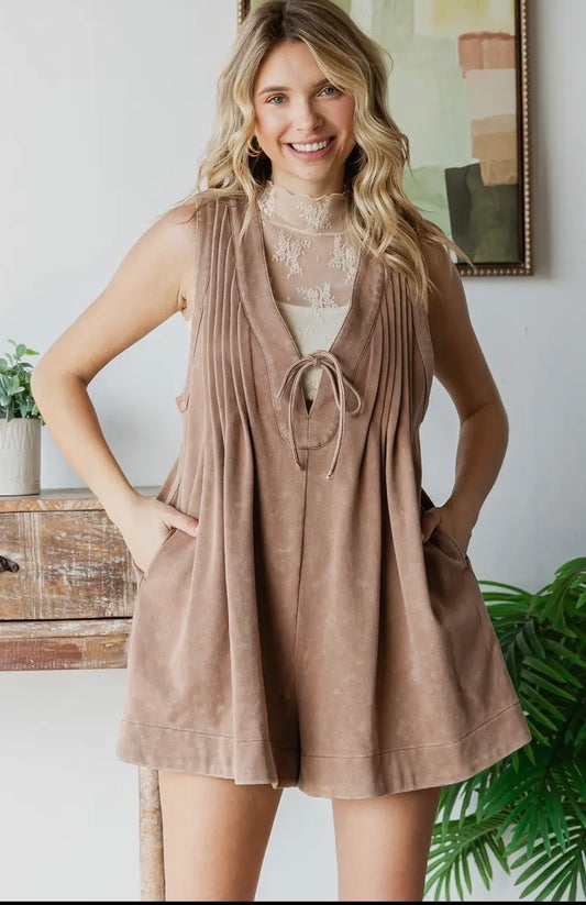 Cream Romper