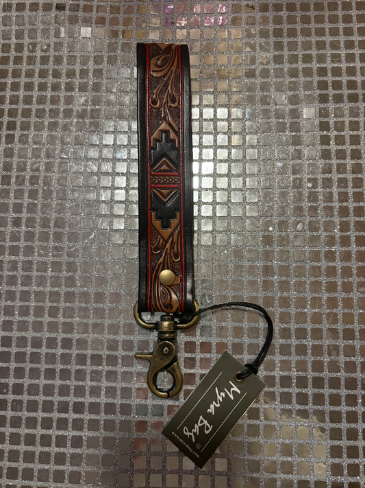 Red Aztec Key Fob