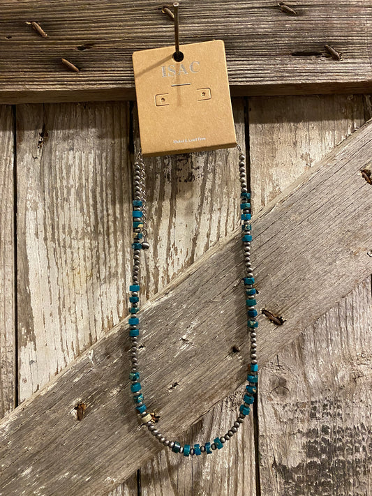 Dark Turquoise Gemstone Necklace