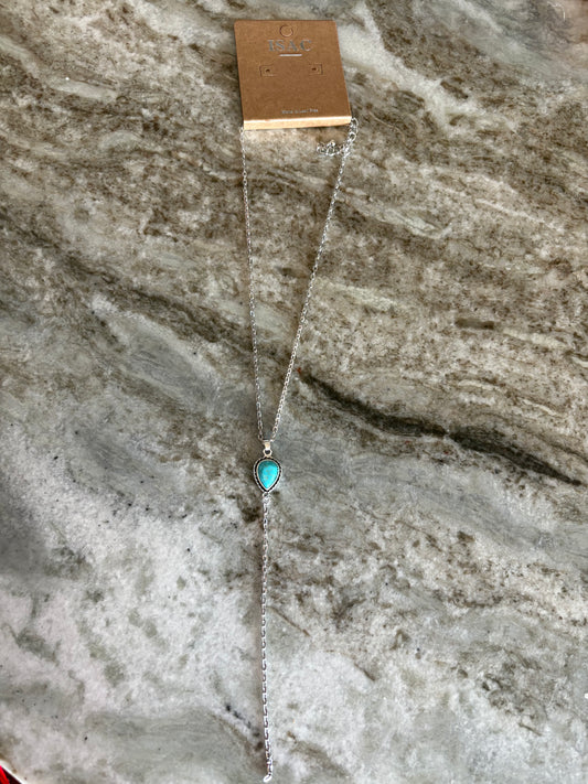 Lariat teardrop Necklace