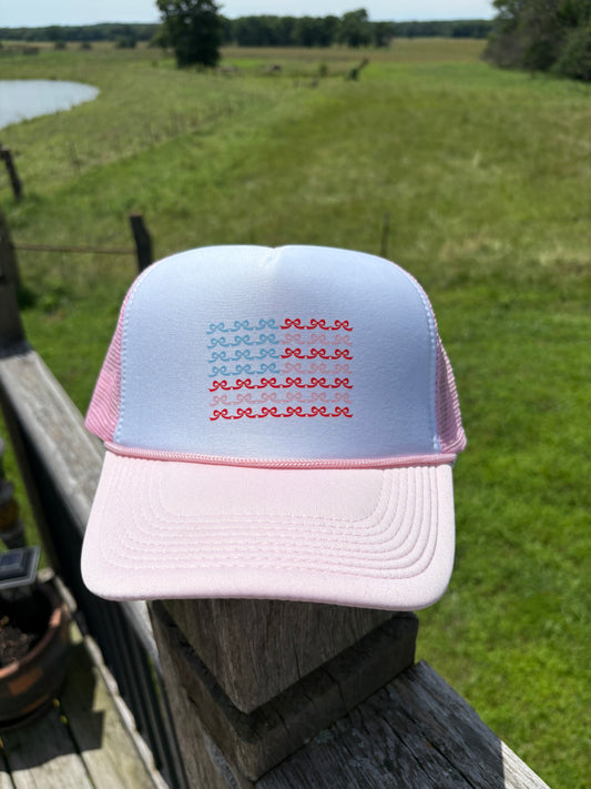 Pink Flag Hat
