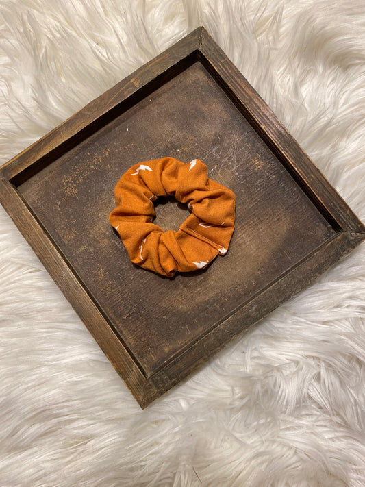 Rust Lightning Bolt Scrunchie