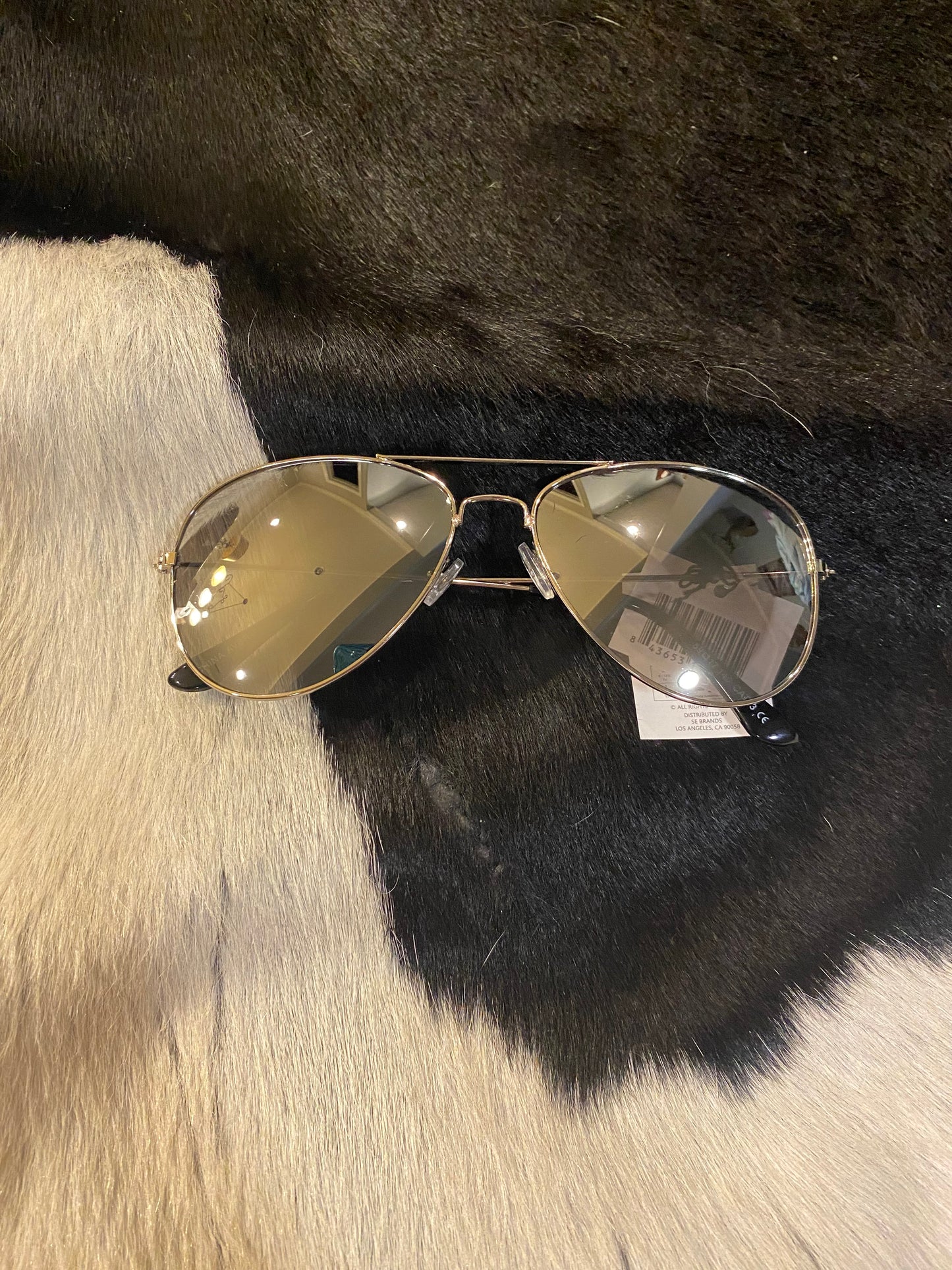 Grey Aviator Sunglasses