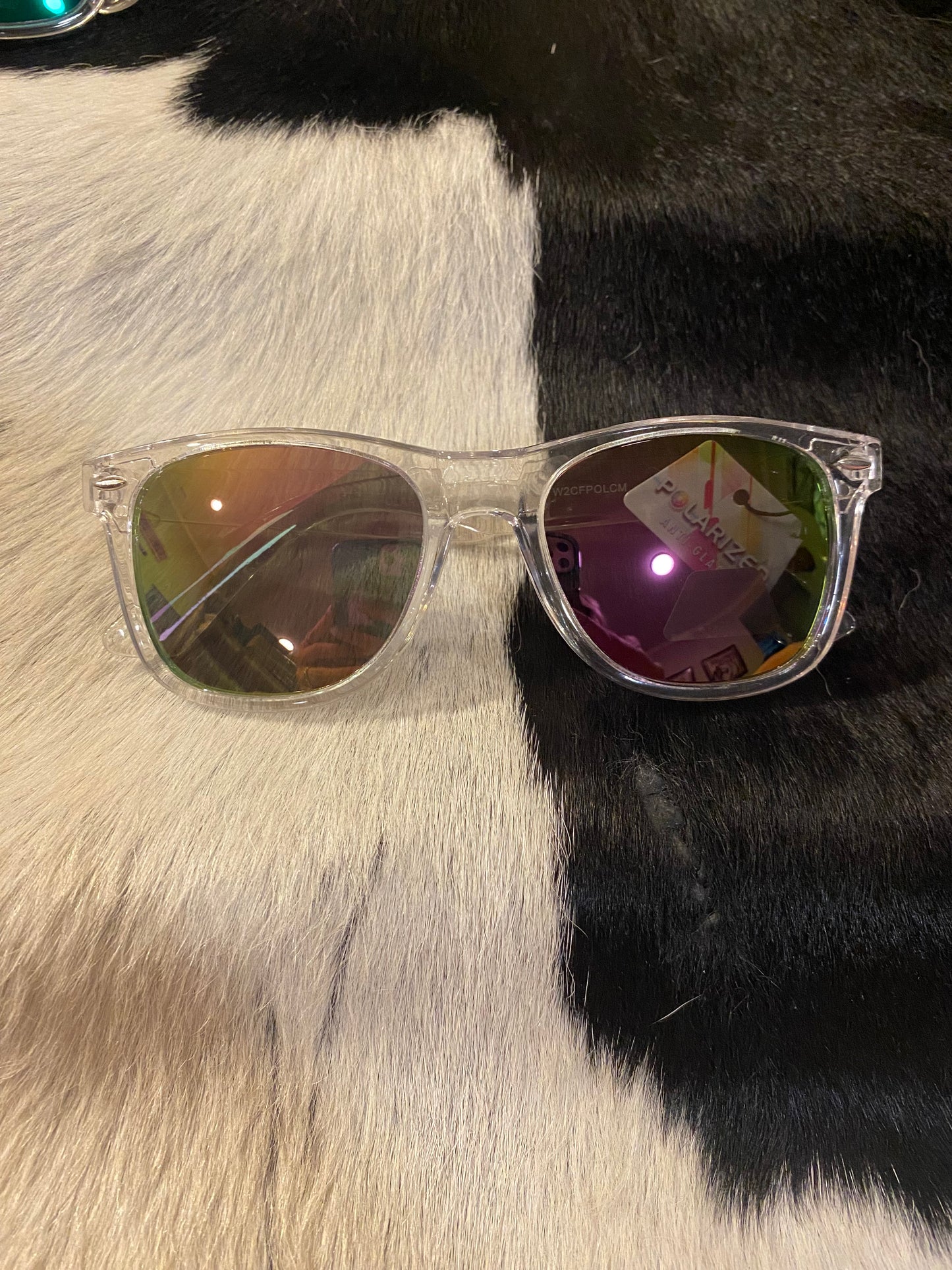 Pink/Green Polarized Sunglasses